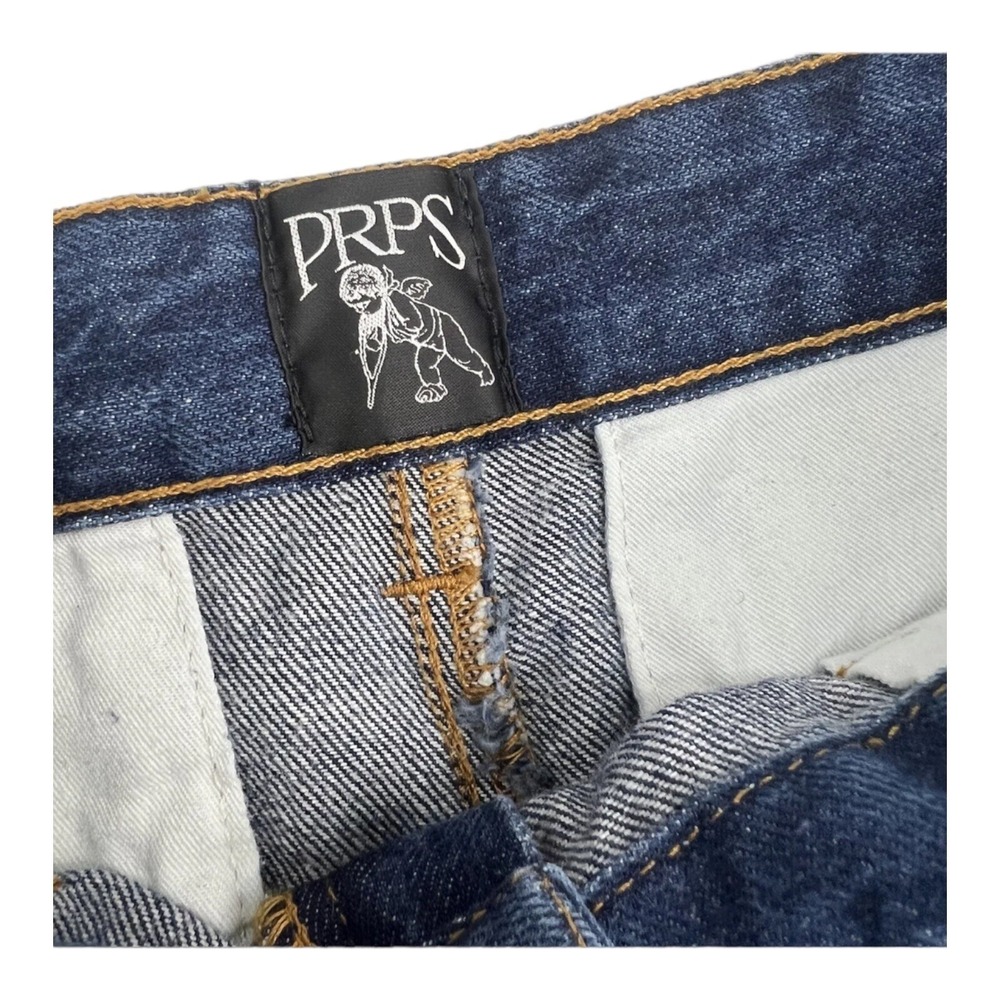 NWT PRPS Indigo Blue F86P14 Womens Wide Legs Jeans Size 30X31 - Picture 4 of 8